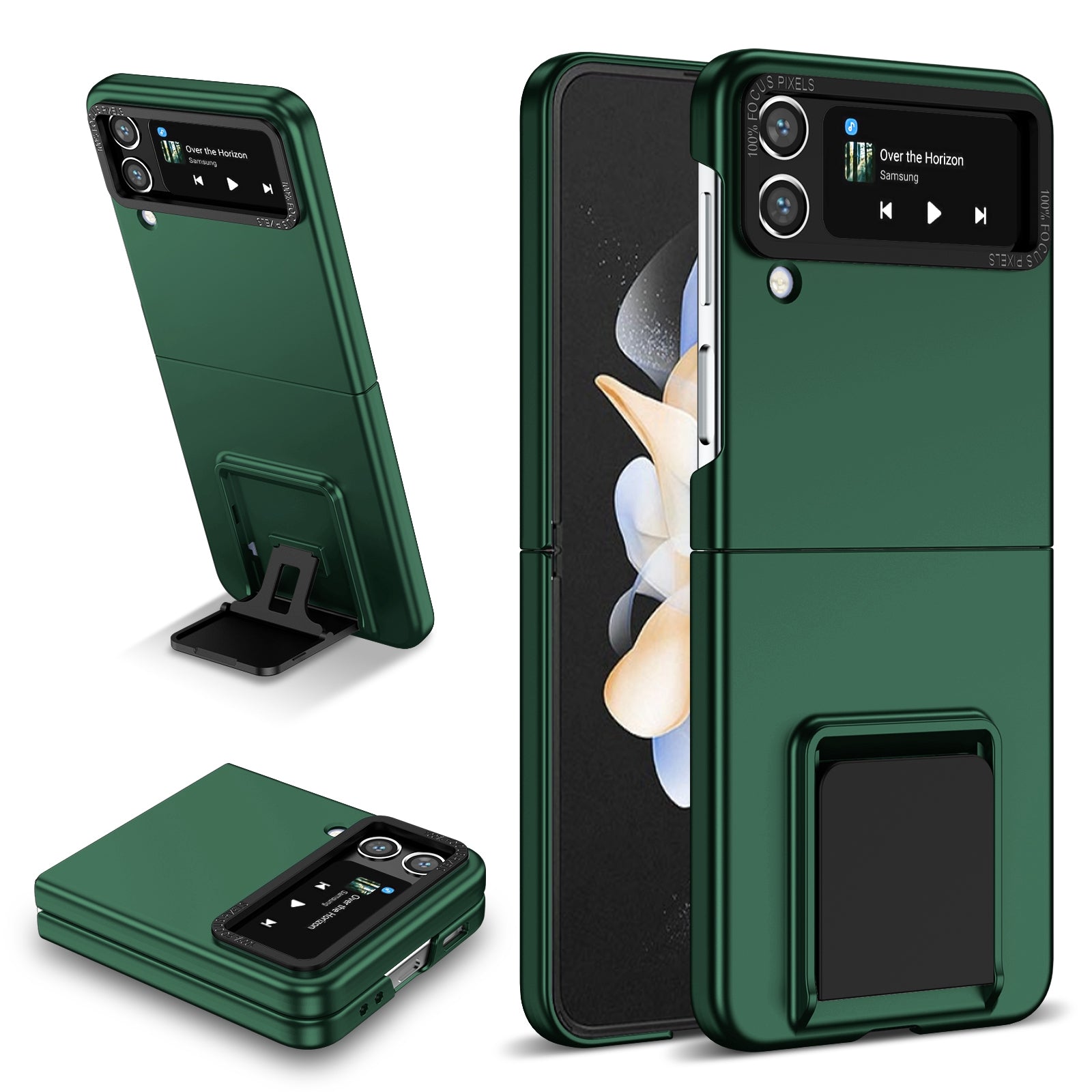 Flip Phone Case for Samsung Galaxy Z Flip4 5G Shockproof Case Hard PC Phone Cover with Kickstand Flip Phone Case for Samsung Galaxy Z Flip4 5G Shockproof Case Hard PC Phone Cover with Kickstand